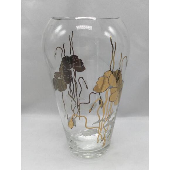 European Collection Shangri-La Crystal Vase 12K Gold 1987 Turkey - Picture 2 of 6